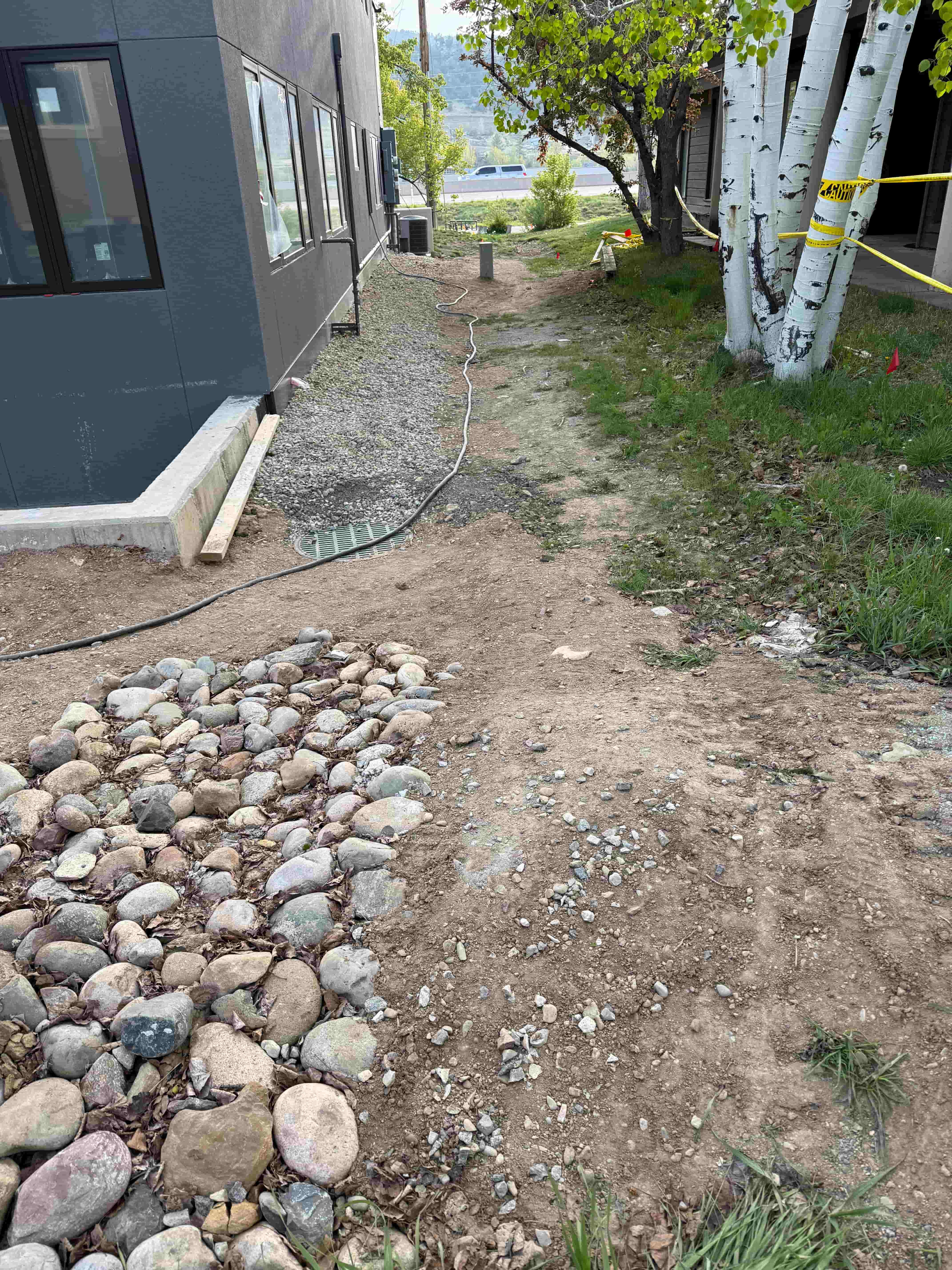 Drainage installation at dentist office in Bodo Park